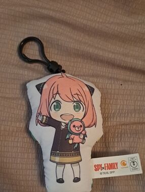 SPY x FAMILY Anya Mini Plush Keychain - Pink Hair, Green Eyes